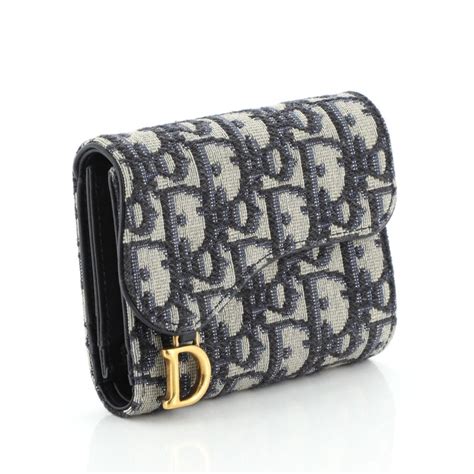 dior oblique saddle wallet|lady dior wallet price.